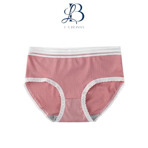 La Bossy แฟชั่นกางเกงชั้นในสตรี One Piece กางเกงผ้าไหมไม่มีรอยต่อยืดหยุ่นไม่มีรอยต่อกลางเอว CD797