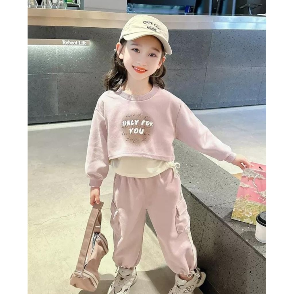 SET 3IN1 HODIE HONE BABY SIZE 110-140