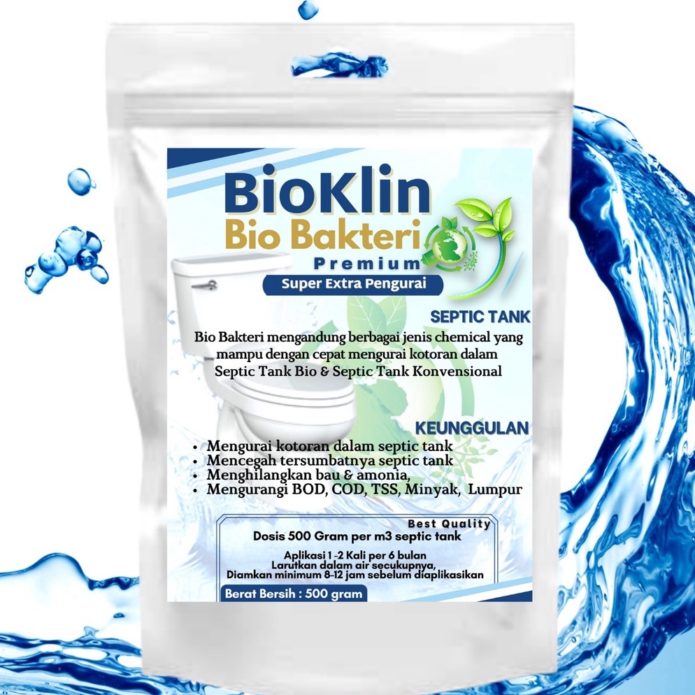 CODE C42O BIOKLIN Bio Bacteria Powder for Modern Sepic Tanks, Fecal Decomposer