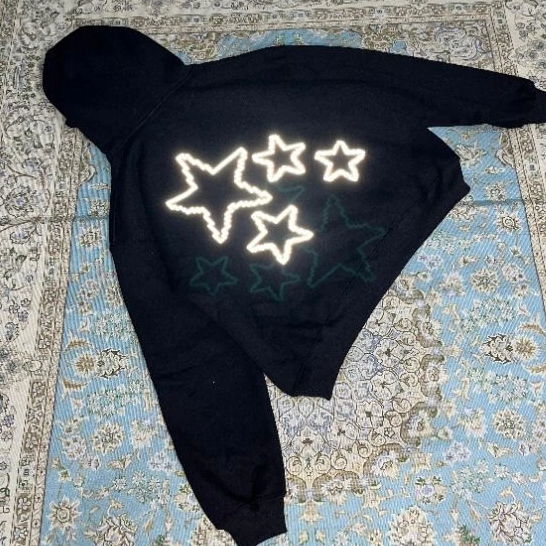 Boxy Hoodie Boxy Cotton Fleece Hoodie Boxy 300gsm STARLINE REFLECTIVE Boxy Hoodie