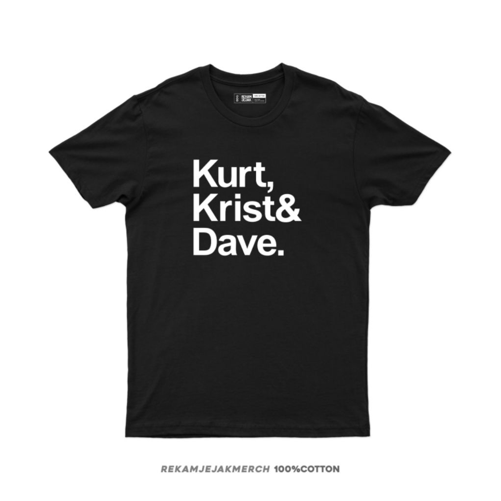 เสื้อยืด NIRVANA | เสื้อยืด NIRVANA MEMBERS | RECORDING | เสื้อยืดพรีเมี่ยม | เสื้อยืดสีดํา