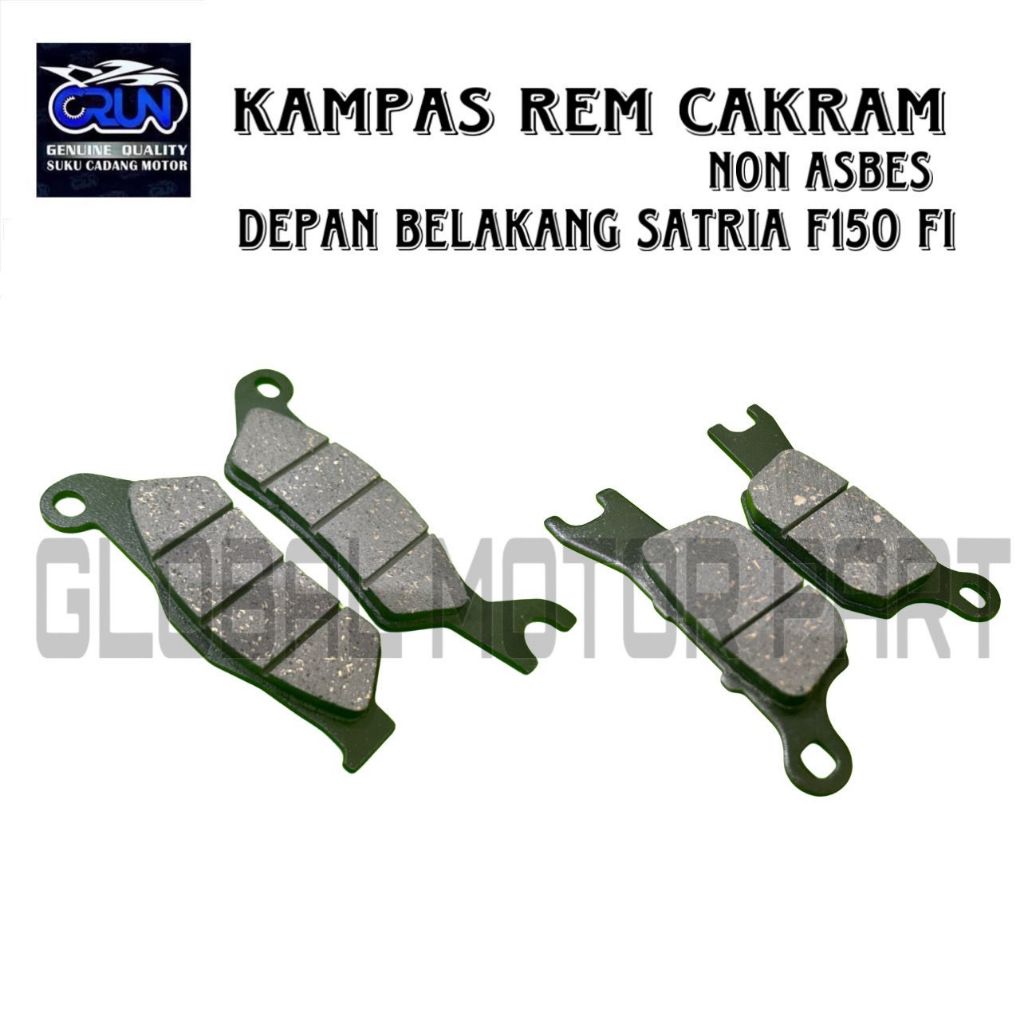 ผ้าดิสก์เบรกหน้าและหลังสําหรับ Suzuki Satria F150 FI GSX R150 GSX S150 Satria F150