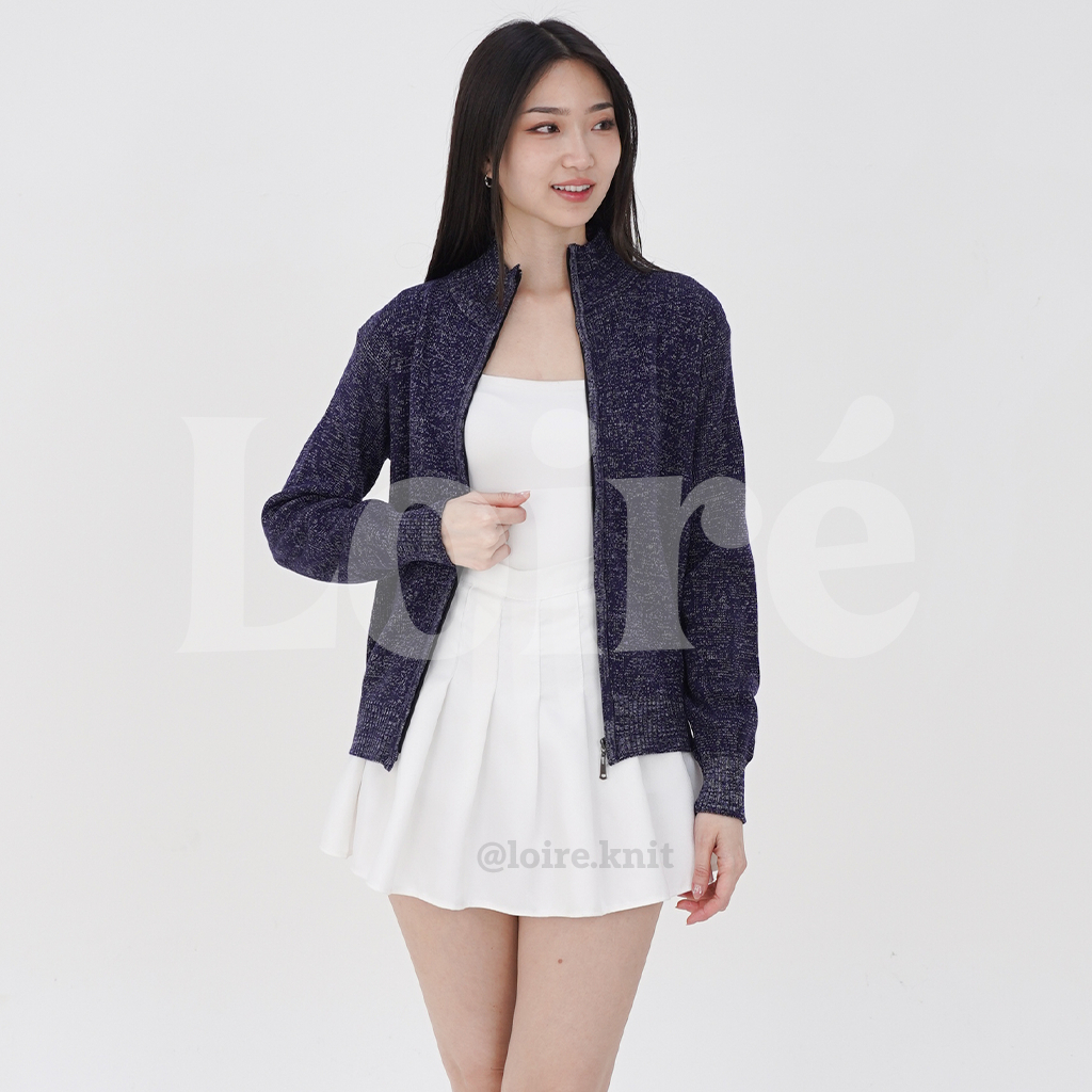 LOIRE JOANA Sweater Zipper Top Knit