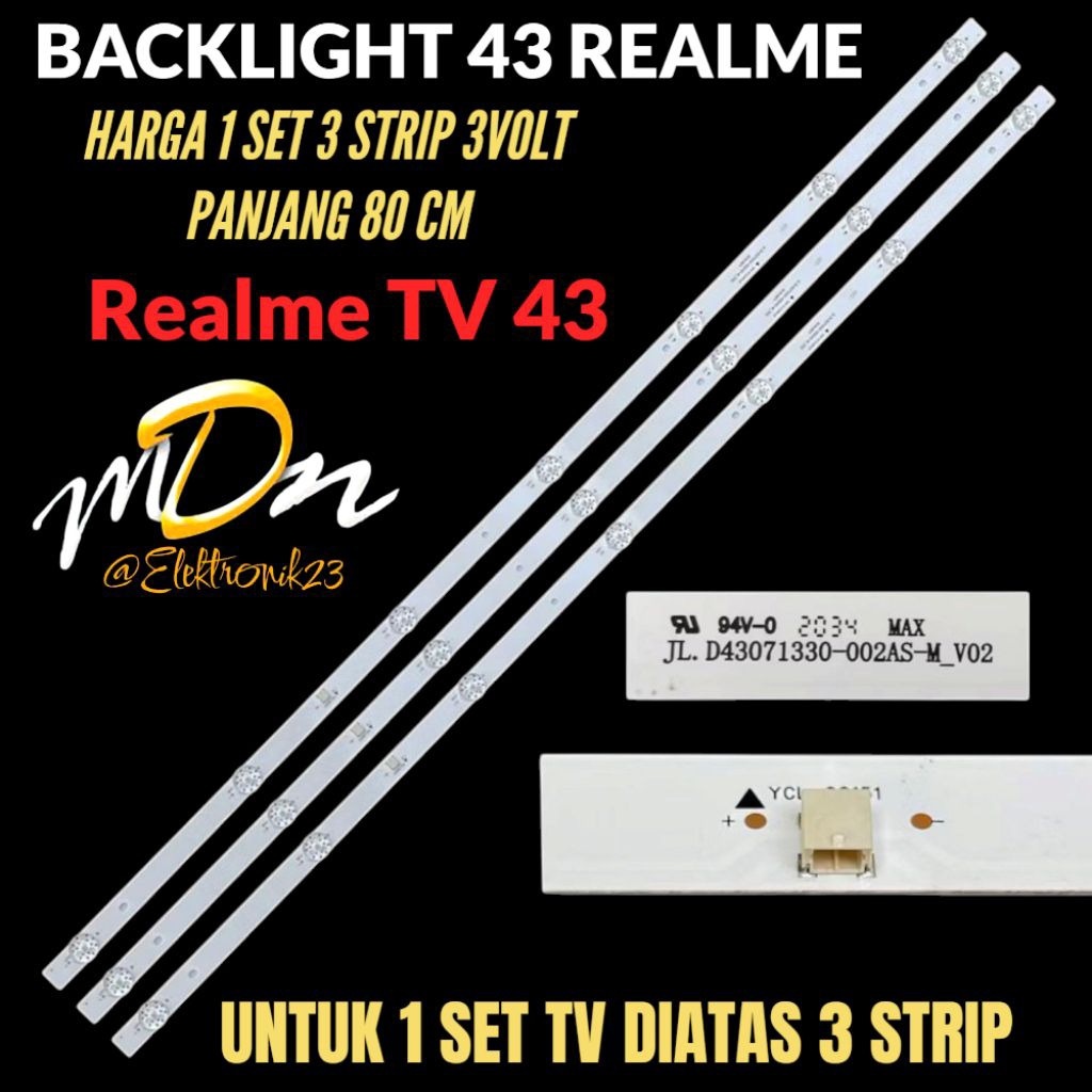 REALME 43 INCH LED TV BACKLIGHT REALME TV 43 43 43 นิ้ว BACKLIGHT