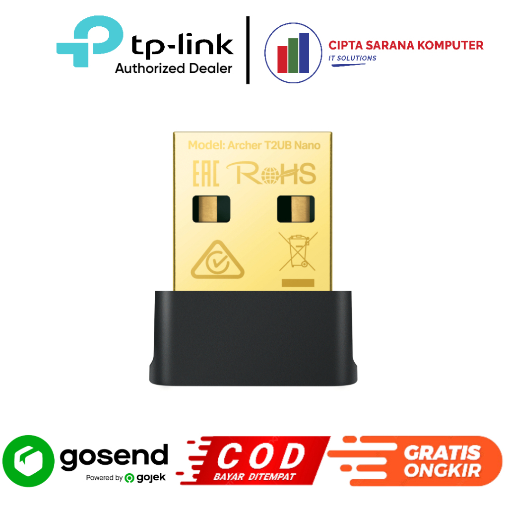 TP-LINK Archer T2UB Nano AC600 Nano Wi-Fi Bluetooth 4.2 อะแดปเตอร์ USB