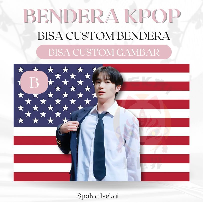 AMERICA KPOP HYUNJAE THE BOYZ TBZ Flag / โปสเตอร์ KPOP / KPOP FLAG Lee Jaehyun / KPOP Tapestry / Tap