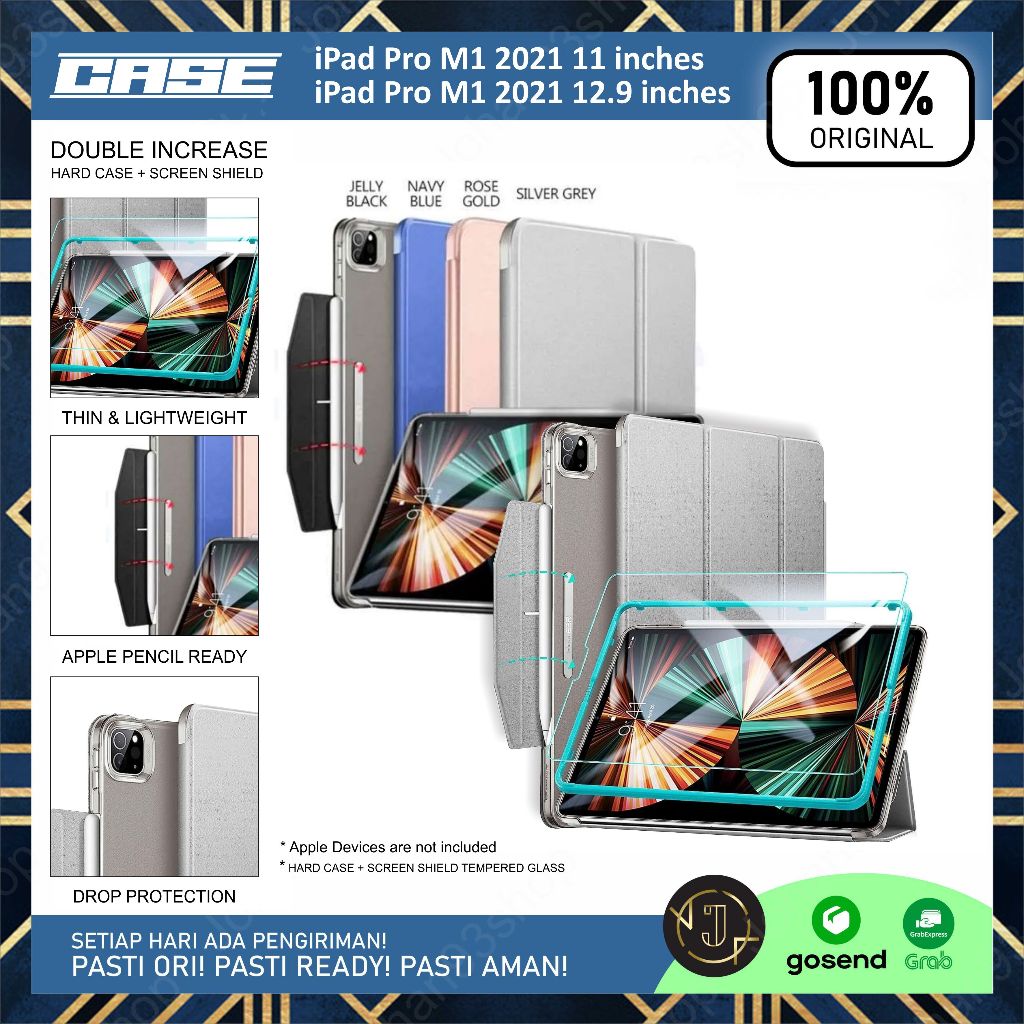 เคส + กระจกนิรภัย iPad Pro 2021 (M1) 11 12.9 Bundling Set