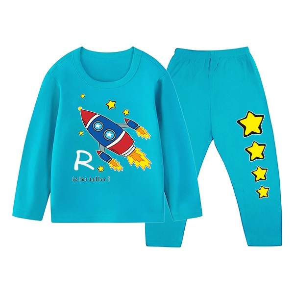 Rocket Boys/Girls Pyjamas Long Suit Boys\Girls Age 1-10 Years Size SML XL XXL 131