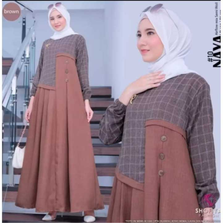 NAYA DRESS 10 ล่าสุดปาร์ตี้ผู้หญิง Gamis/ล่าสุด Naya maxy gamis