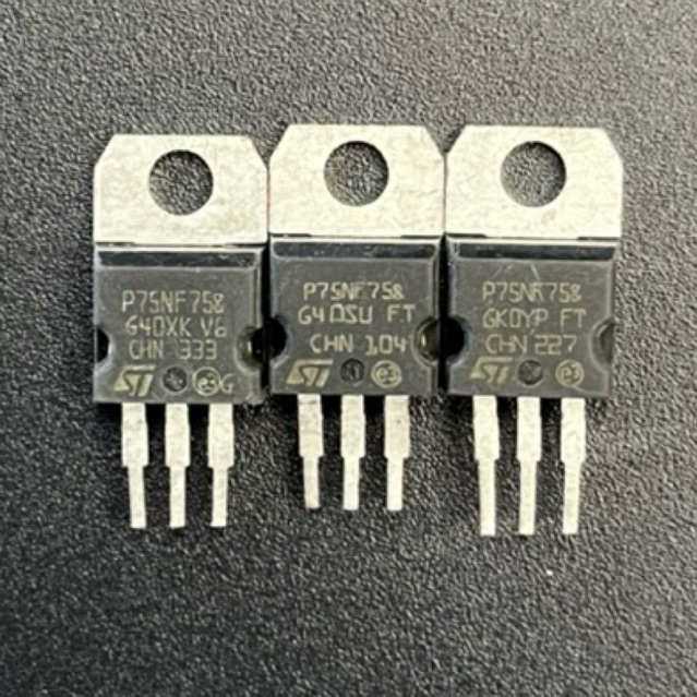 ใช้ MOSFET 75NF75 75A 75V TO-220