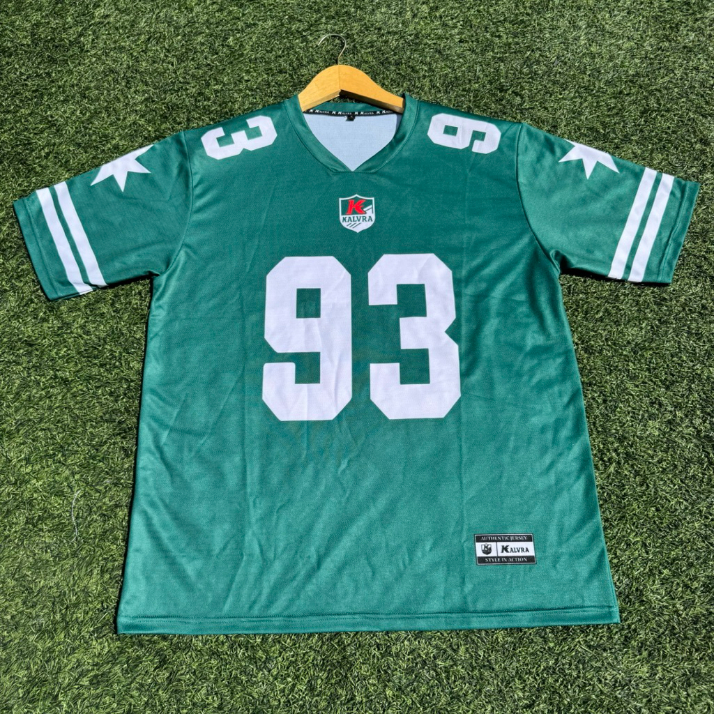 Kalvra 93 Unisex Retro Sport Oversize Jersey – รักบี้, เบสบอล, NFL, Cool Streetwear