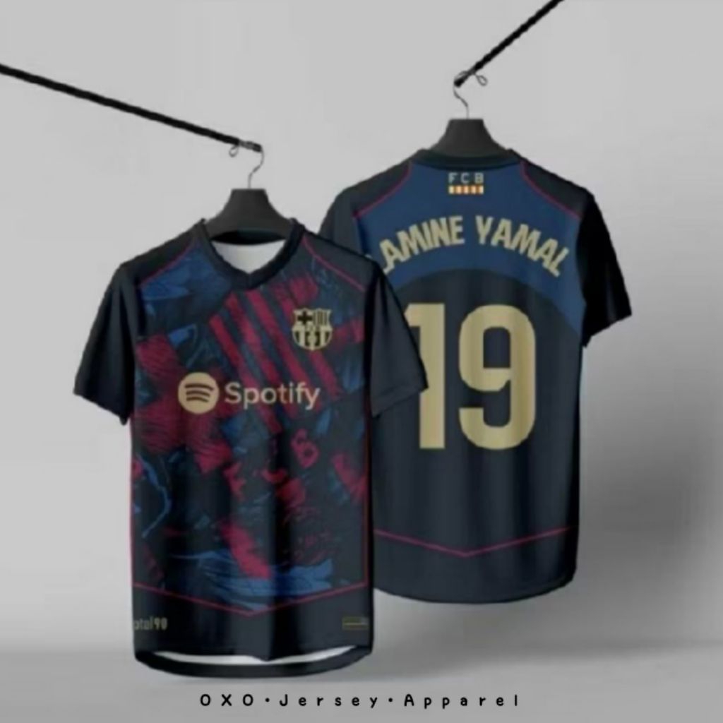 BARCELONA LAMINE YAMAL JERSEY 2025 EDITION พิมพ์เต็มฟรี NAME & NUMBER
