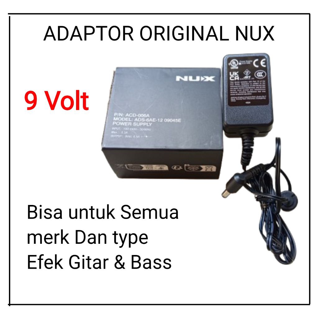 ต้นฉบับ 9V VOLT GUITAR/BASS EECK ADAPTER
