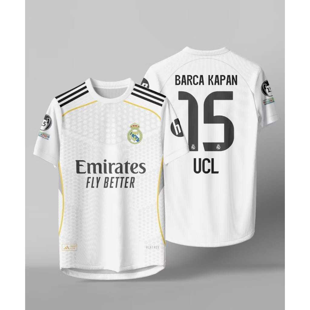 MADRID HOME JERSEY 2025 2026 SPECIAL BARCA KAPAN 15 UCL