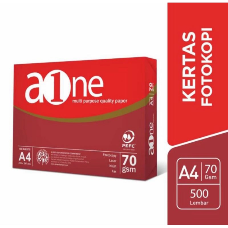 {1 RIM} A4 AONE 70 GRAM HVS PAPER - BEST PRINT & PHOTOCOPY