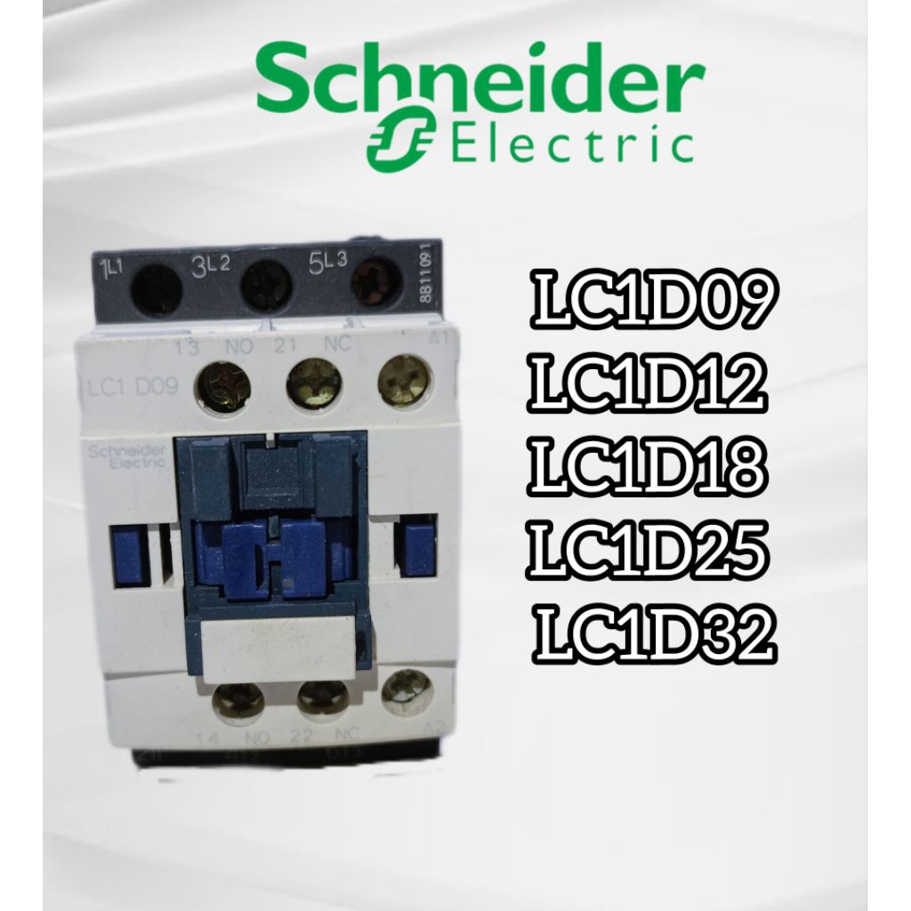 SCH LC1D09/LC1D12/LC1D18/LC1D25/LC1D32 CONTACTOR ไม่มีฝาปิด