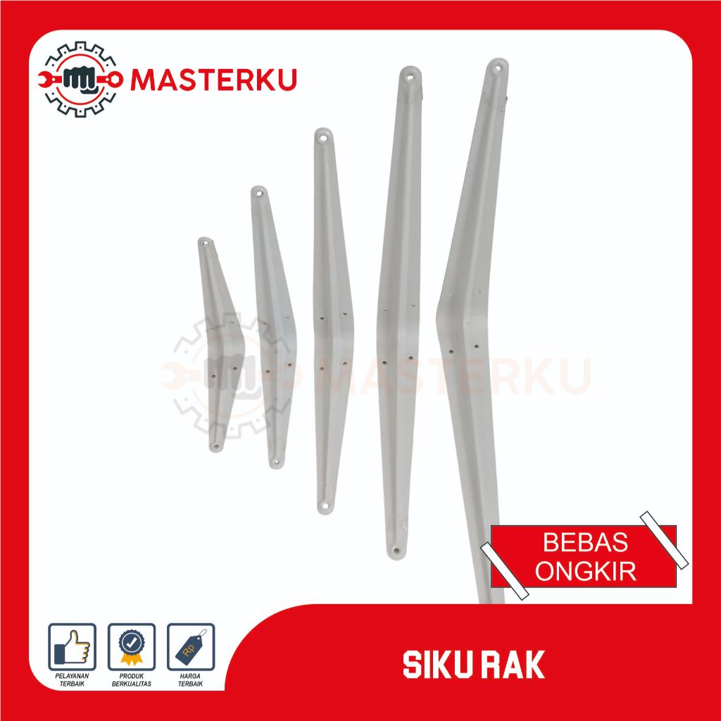 SIKU WHITE SHELF ELbow / SHELF SUPPORT ELbow / SHELF SUPPORT IRON / SHELF ELbow