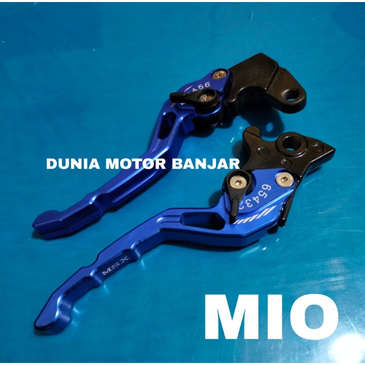 CNC HANDLE MIO SET SCALE MODEL PNP MIO MIO SOUL JUPITER MX ONE SET IMPORT - สีฟ้า