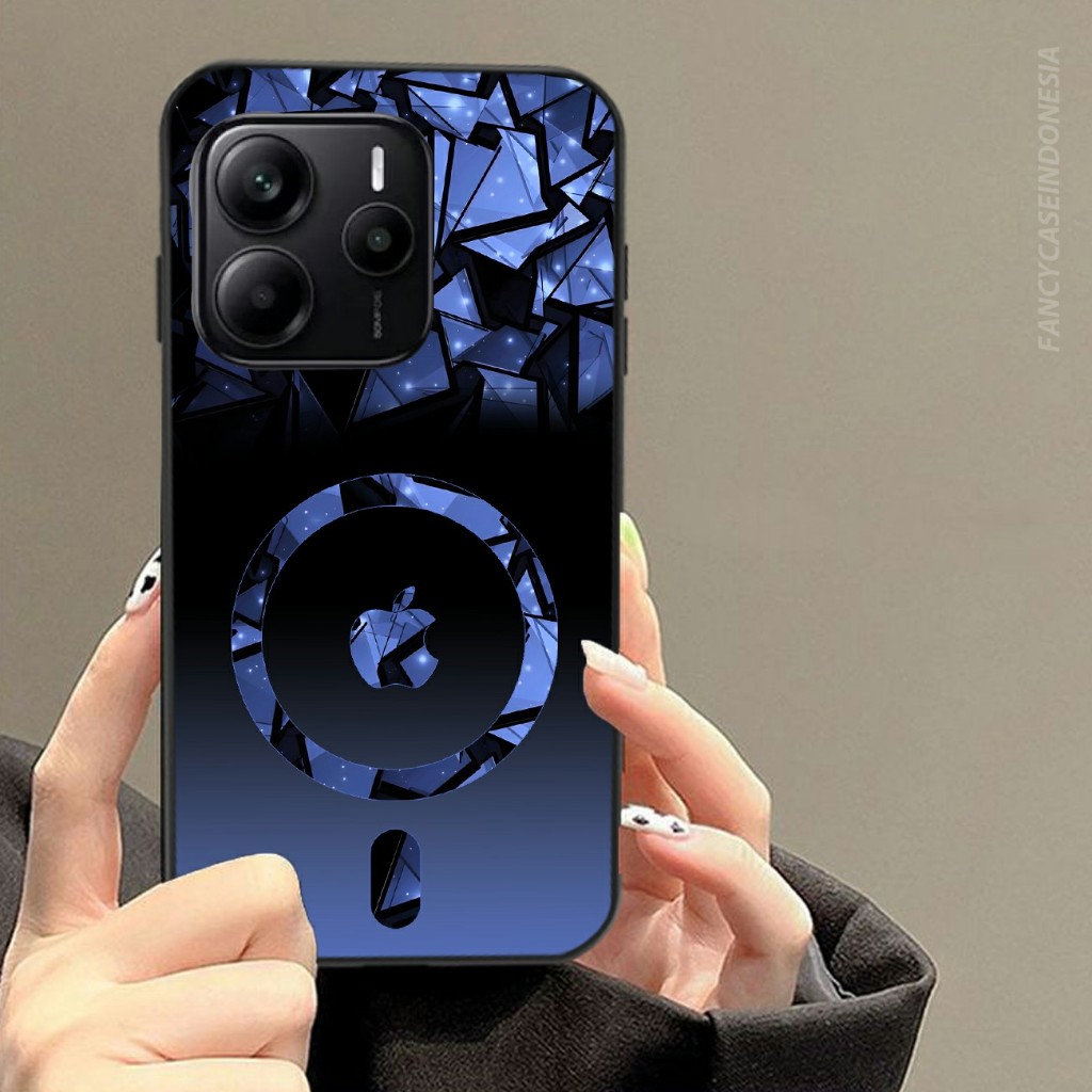 HP [RK-57]Glitter เคสโทรศัพท์กระจกอะคริลิคสําหรับ Red Note 14 5G