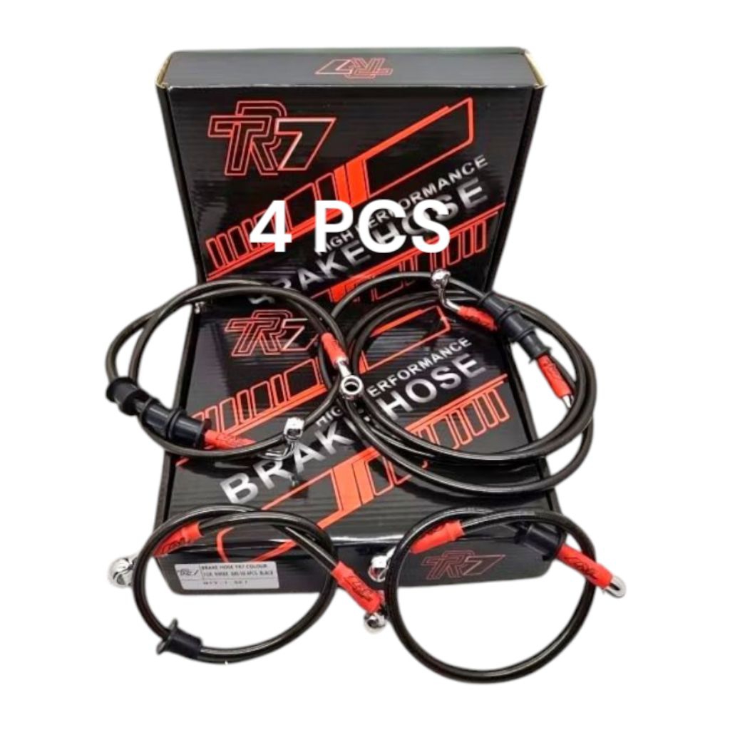 4 ชิ้นท่อเบรกคาร์บอนด้านหน้าและด้านหลังสําหรับ NMAX ABS ท่อเบรกคาร์บอนสําหรับ NMAX ABS