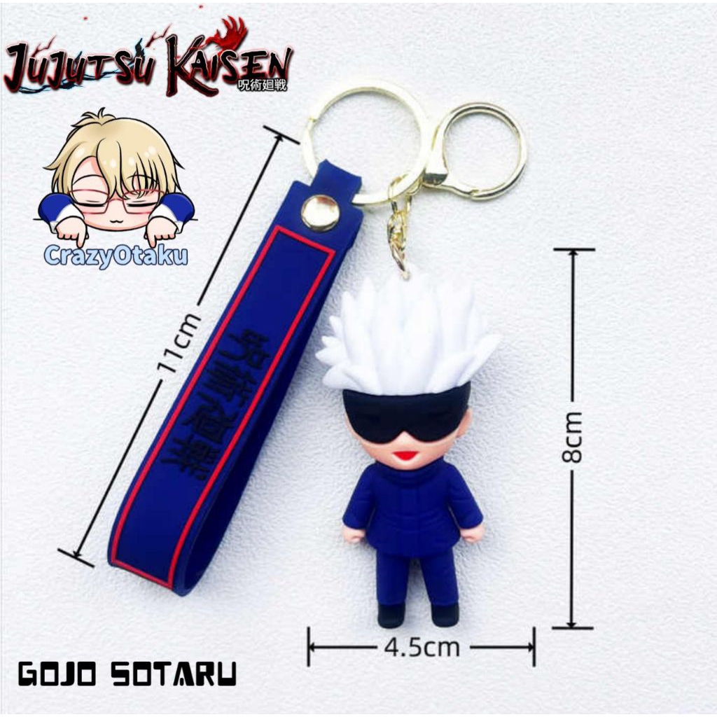 GANTUNGAN Jujutsu kaisen พวงกุญแจ gojo/sukuna คุณภาพสูง 3D