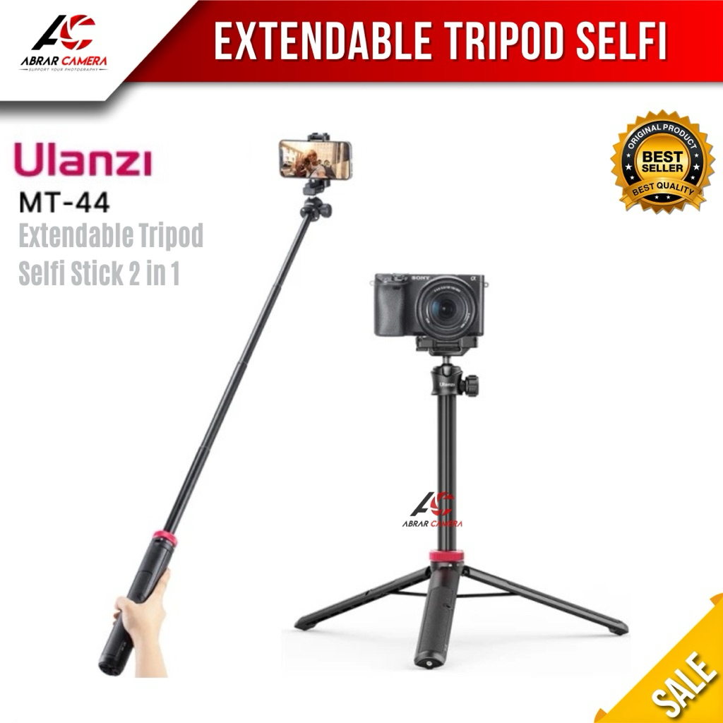 ULANZI MT-44 ขาตั้งกล้องเซลฟี่แบบขยายได้พร้อมหัวบอล 2 in 1 - กล้องและสมาร์ทโฟน