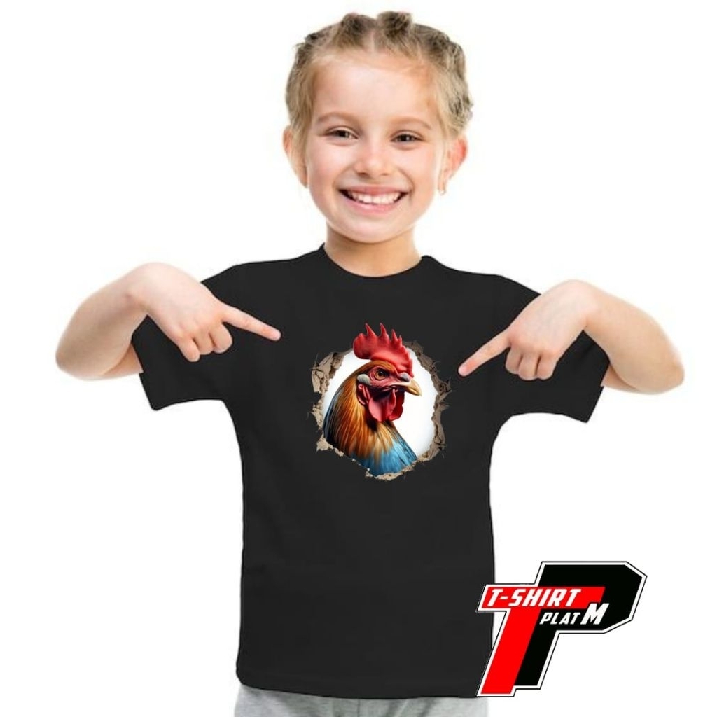 เสื้อยืดไก่ 3DD Semi Cotton 30s