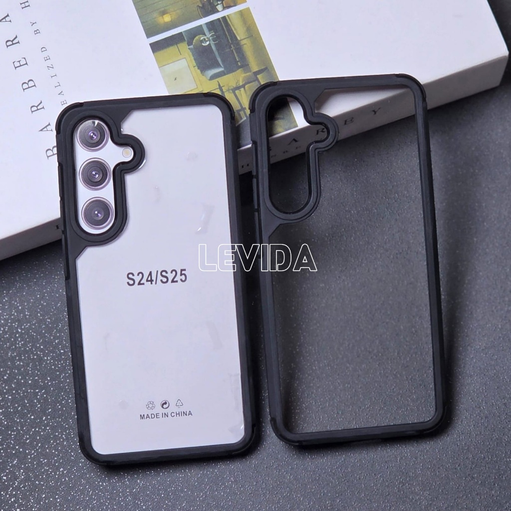 Samsung S25 Samsung S25 Plus Samsung S25 Ultra Case Crystal Transparent/ Case Hybrid กันกระแทก Clear