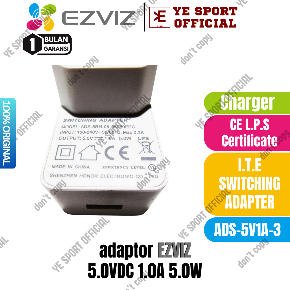 Ezviz 5V 9V 12V 0.5A 1A 1.5A 2A Cas อะแดปเตอร์กล้องกลางแจ้ง Original A0131