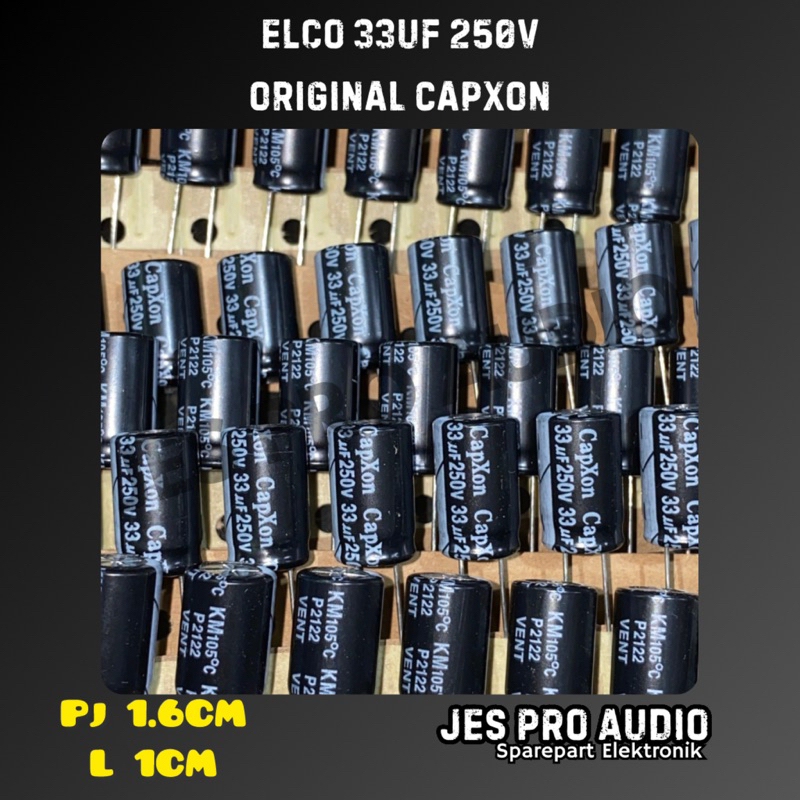ELCO 33UF 250V RENCENG ORI CAPXON