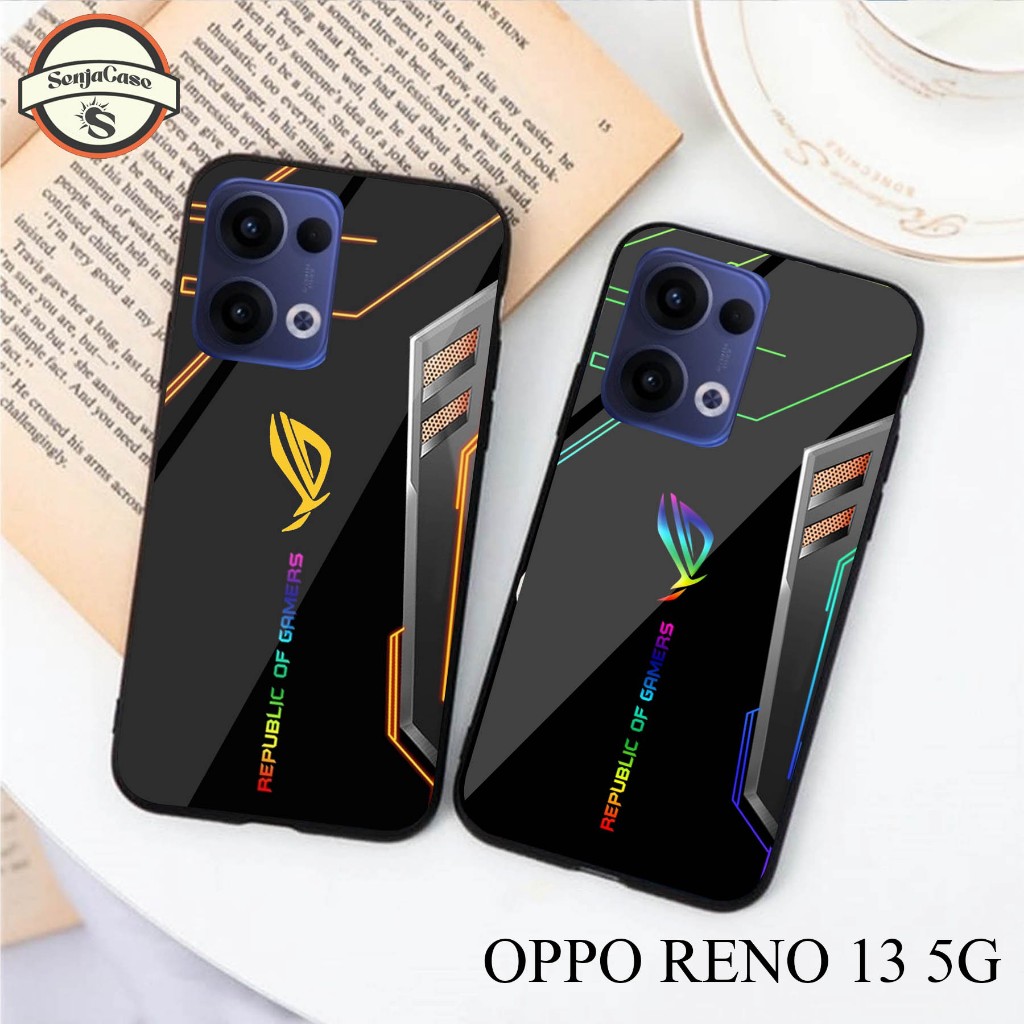 HP SENJACASE SOFTCASE GLASS TYPE 0PP0 RENO 13 5G ใหม่ล่าสุด - Silicone - เคสเคลือบเงา - เคส - ล่าสุด