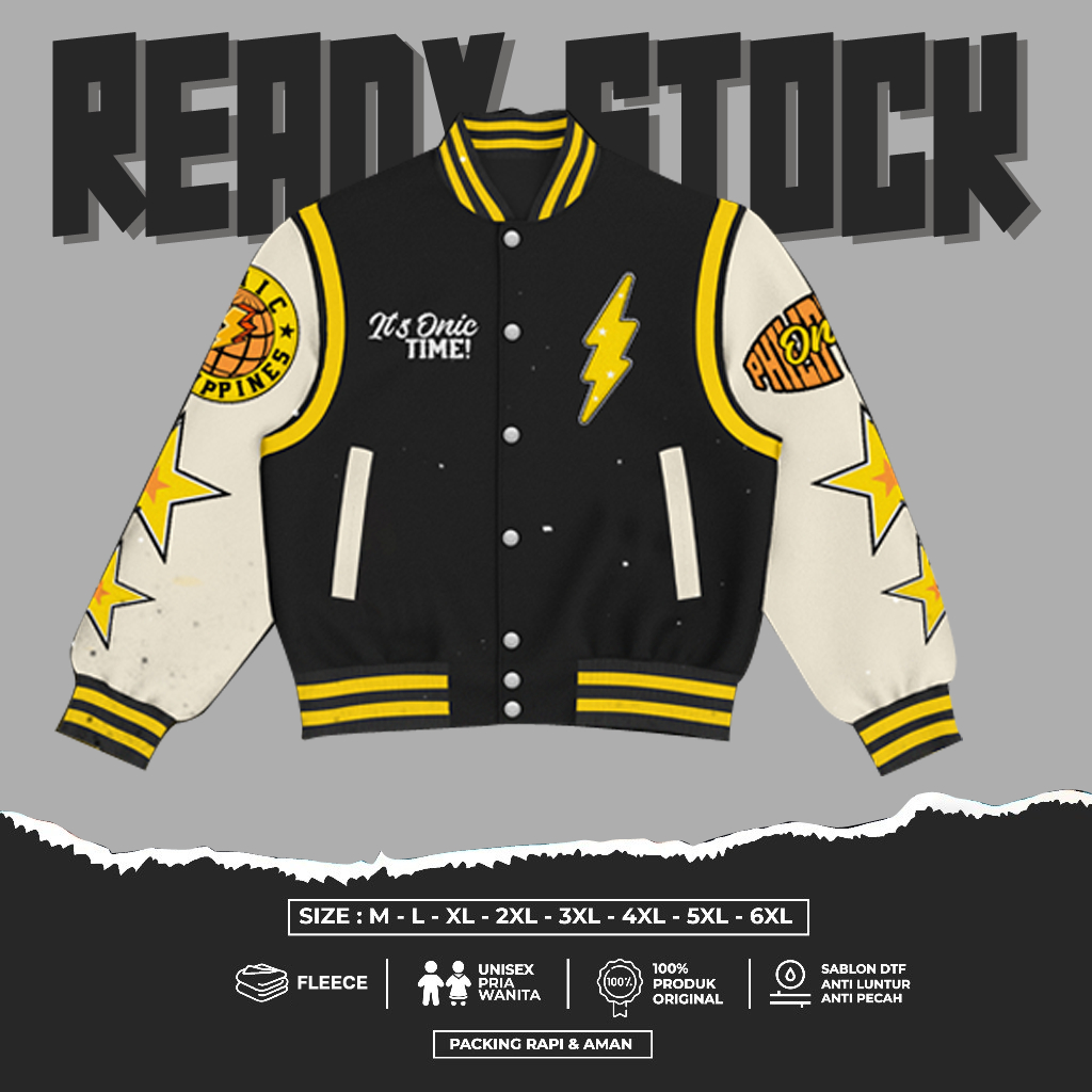 MLBB JACKET / MLBB VARSITY JACKET / ONIC PH SEOSON 2024 JACKET / ONIC CHAMPION JACKET / EVOS / ECHO