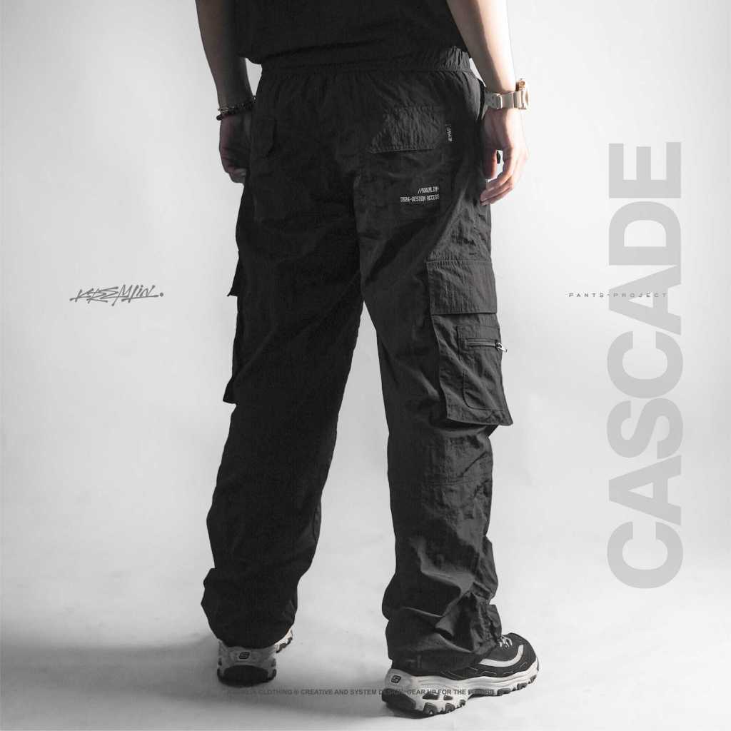 Kremlin Long Pants Nylon Cringkle Techwear Gorpcore Pants - CASCADE