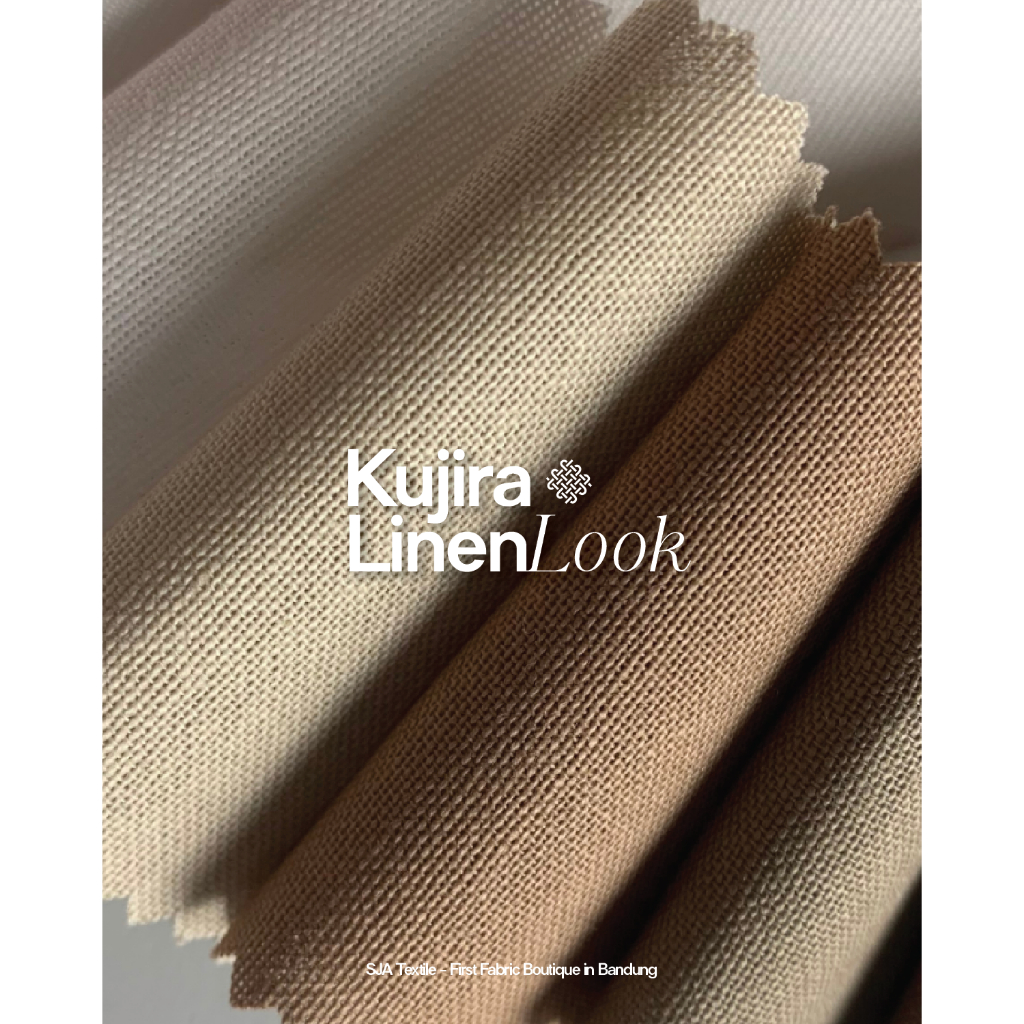 KATUN KUJIRA LINEN LOOK COTTON FABRIC/PLAIN LINEN/PLAN RAMI/HIGH QUALITY RAMI LOOK/ราคาต่อ 0.5 หลา