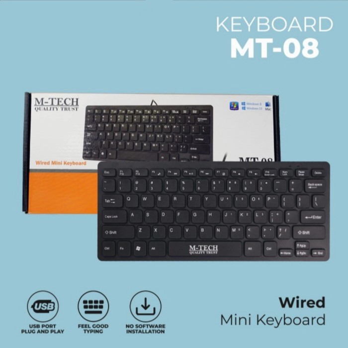 MTECH คีย์บอร์ด USB MINI MT-08