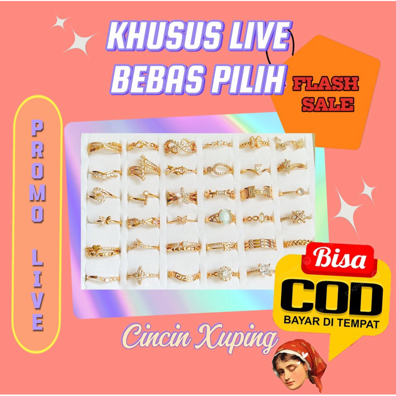 แหวนสี Xuping 23K | CO ในช่วง LIVE | CHOOSE YOUR OWN MODEL
