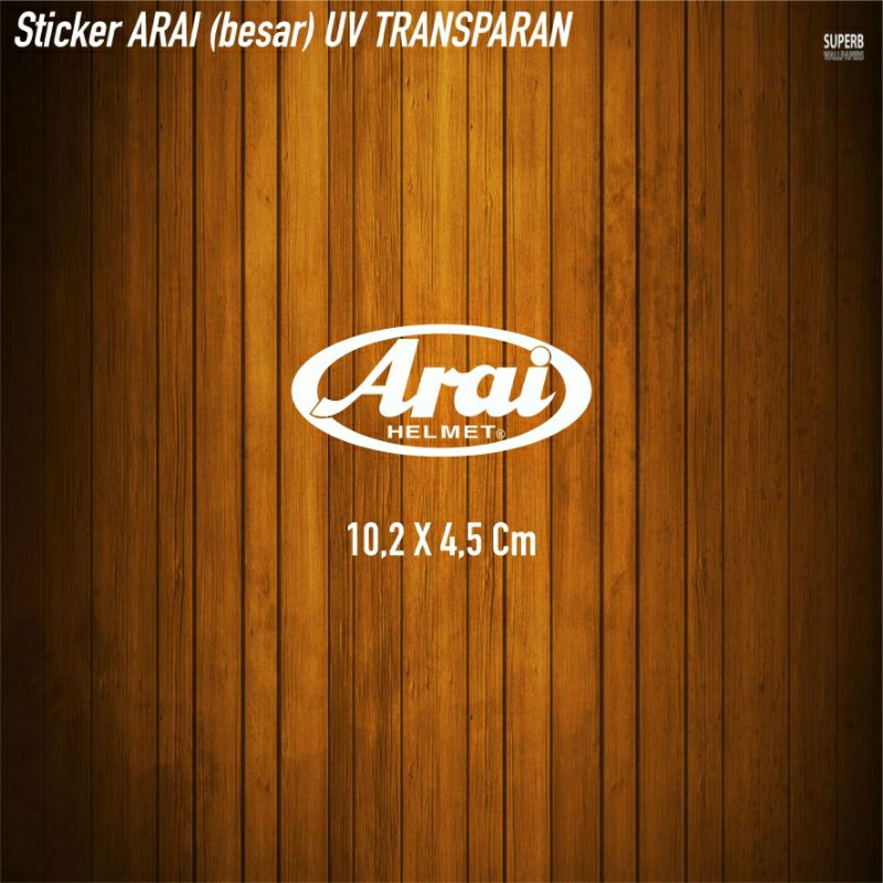 สติ๊กเกอร์ Uv Arai แบบใส