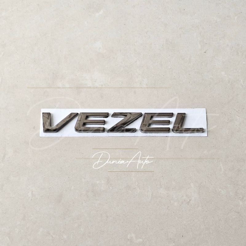 สัญลักษณ์โลโก้โครเมียมสีดําพร้อมการเขียน VEZEL สําหรับท้ายรถ HRV