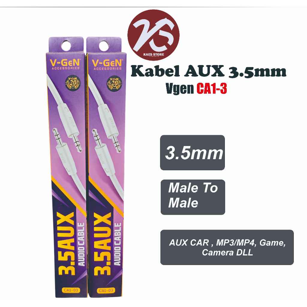สายสัญญาณเสียง 3.5AUX Vgen CA1-03