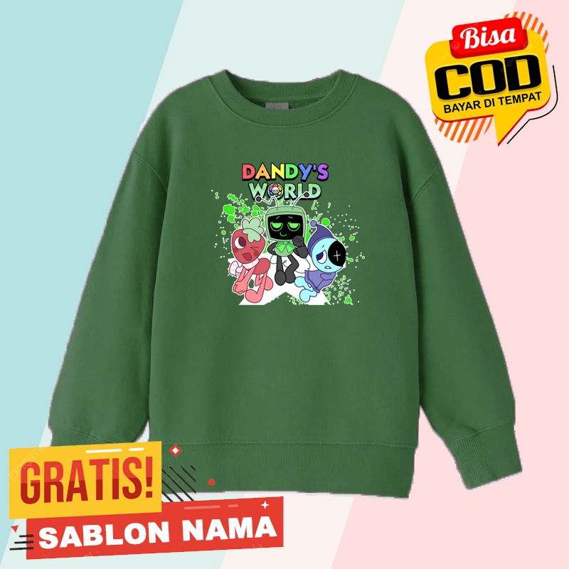 เสื้อกันหนาวเด็ก Dandys World / Boys & Girls Sweater Jacket ชื่อที่กําหนดเอง Dandys World