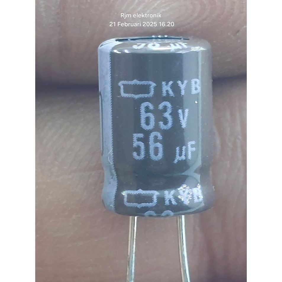 Elco 56uf 63v สีน้ําตาล