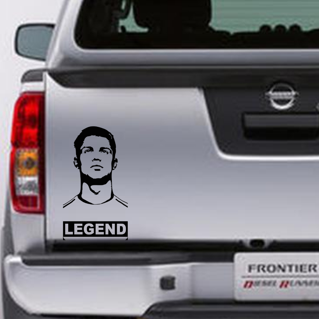 สติ๊กเกอร์ตัดรถ Ronaldo cr7 legend สติ๊กเกอร์ติดรถยนต์เท่ๆ คุณภาพสูง
