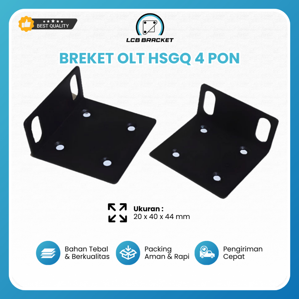 OLT HSGQ 4 PON Optical Line Terminal LCB Bracket Rackmount ที่วางแผ่นเหล็กโมเด็ม