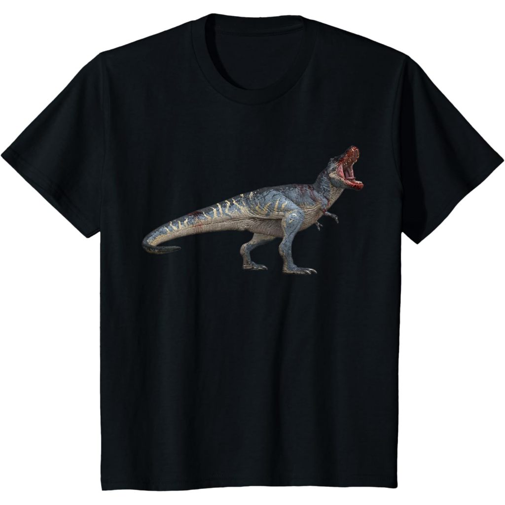 สมจริงเสื้อยืดเด็ก T-Rex roar สําหรับคนรักไดโนเสาร์ Tyrannosaurus Rex เสื้อยืด