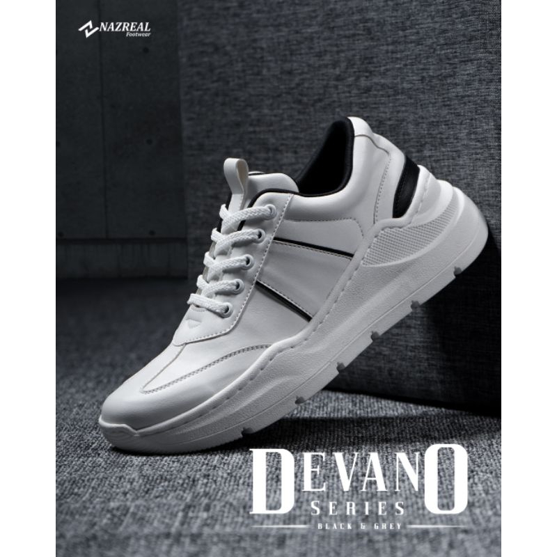 DEVANO GREY - Nazreal footwear Sneakers รองเท้าลําลองแนวสปอร์ตล่าสุด