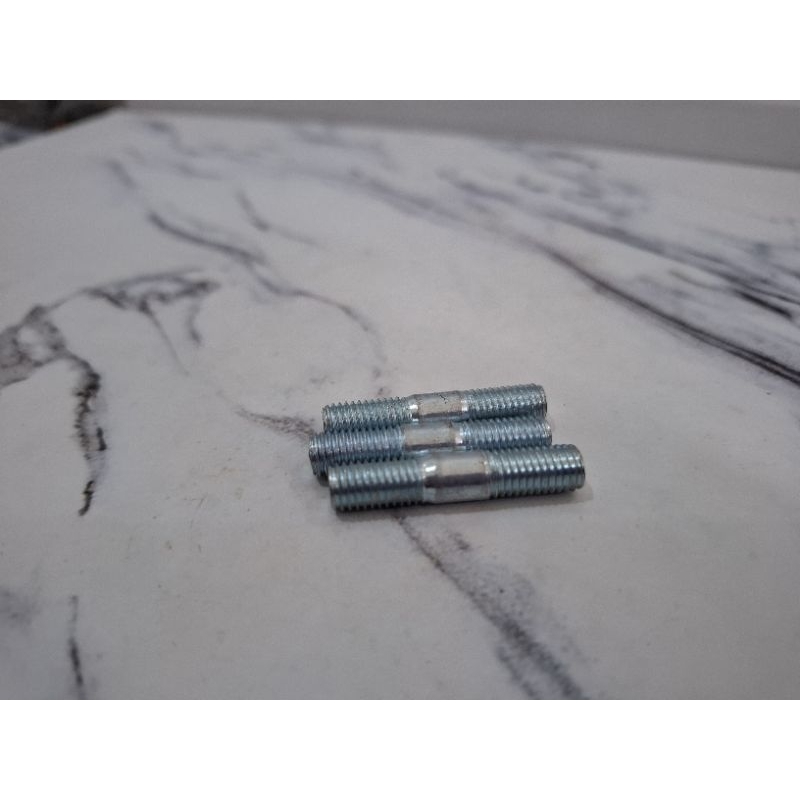 [25 ชิ้น] M7x7x35 WHITE BOLT Manifol Bolt 11