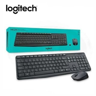 Logitech Wireless Keyboard Plus Mouse MK235 Black Keyboard + Mouse MK 235