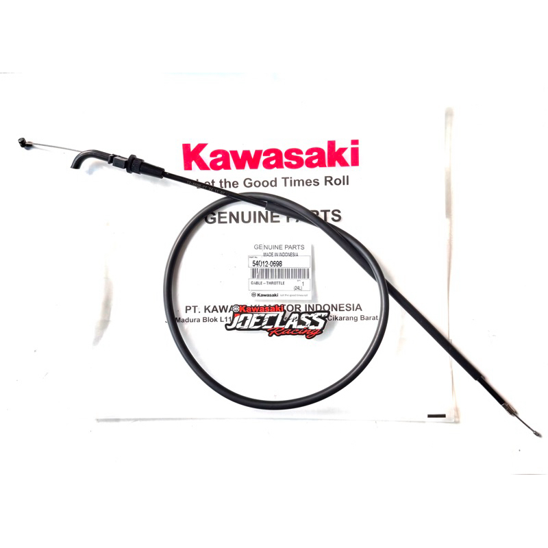สายคันเร่ง W175TR ^ สายเชือกแก๊สยาว 103 ซม. W 175 TR Original Kawasaki 100% KGP KMI 52014-0698