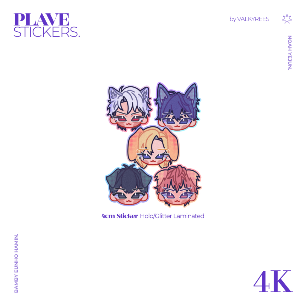 สติ๊กเกอร์ PLAVE****