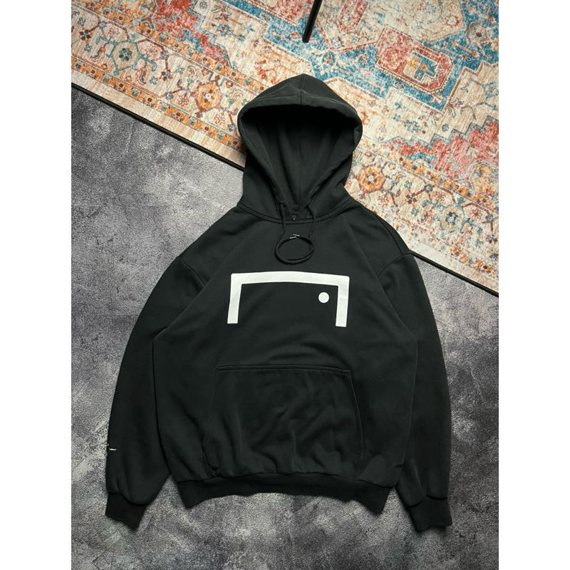 Goal Studio Pullover Hoodie สีดําฟุตบอลฟุตซอลสวมใส่